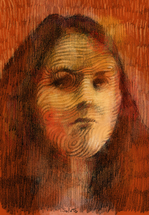 Soluto croquis portrait ecriture peinture dessin